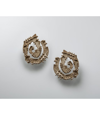 Spiral earrings | Bronze |...