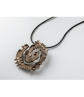Spiral pendant-pin | bronze | 2022