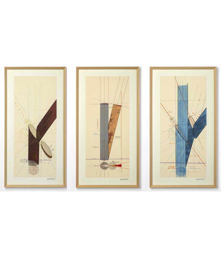 Trittico: 3 stampe serigrafiche da "Disegno grande del 1971", 2021/4 Trittico: 3 stampe serigrafiche da "Disegno grande del 1971", 2021/4