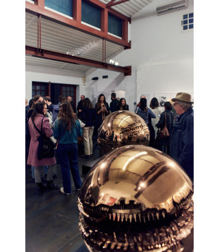 Entrance to the exhibition Open Studio 3  | Arnaldo Pomodoro. La Sfera