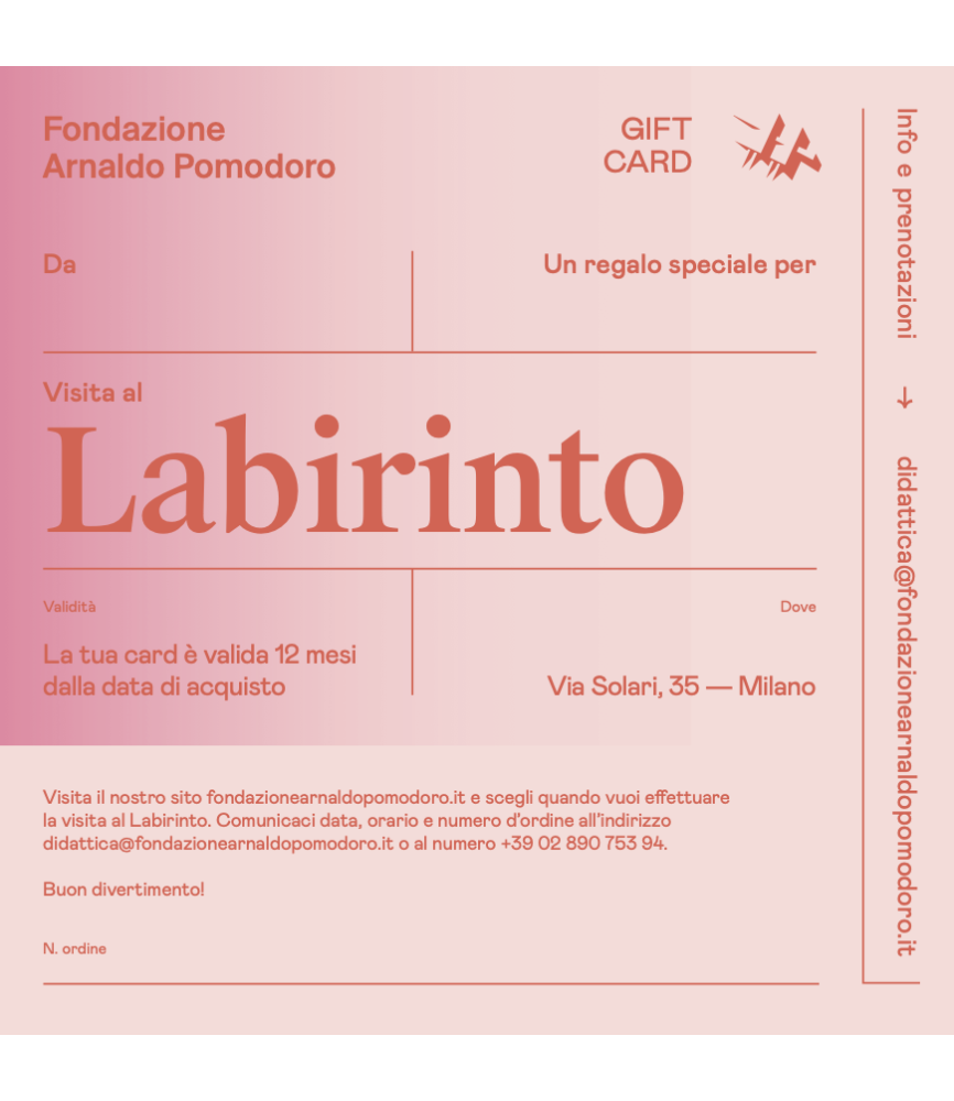 Gift Card Visita al Labirinto| Adulti