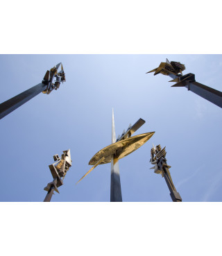 Entrance to the exhibition Open Studio 4  | Arnaldo Pomodoro. Luoghi, memorie e visioni