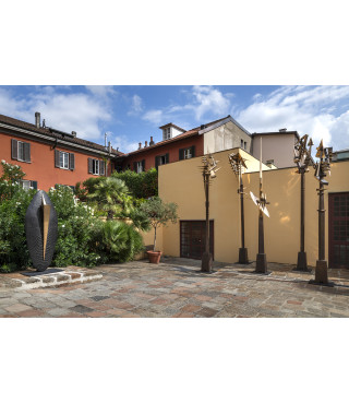 Entrance to the exhibition Open Studio 4  | Arnaldo Pomodoro. Luoghi, memorie e visioni