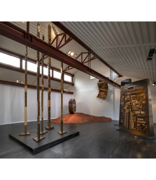 Entrance to the exhibition Open Studio 4  | Arnaldo Pomodoro. Luoghi, memorie e visioni