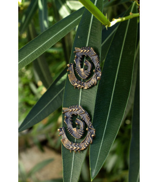 Spiral earrings | Bronze | 2022